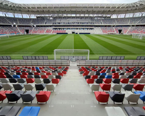 Construction of Steaua stadium in Bucharest!